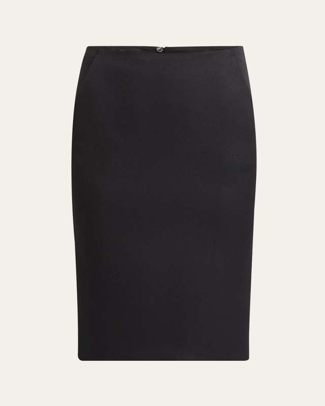 Techno Scuba Pencil Skirt